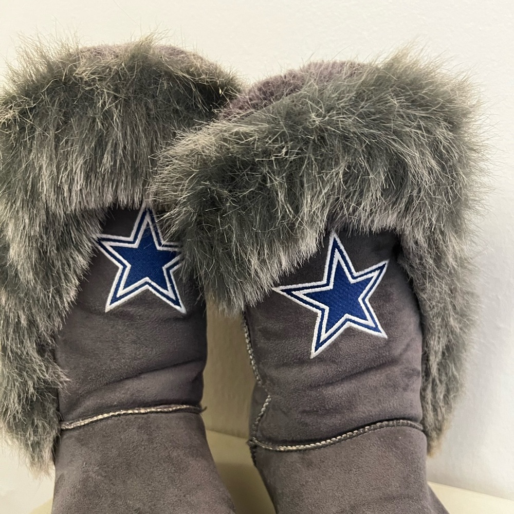 Dallas Cowboys Furry Boots